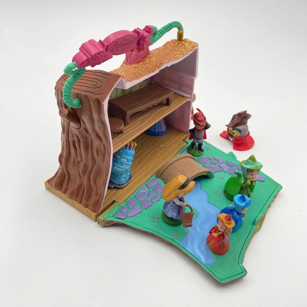 Disney Animators Collection Littles Sleeping Beauty Aurora Cottage Play Set - Picture 7 of 7